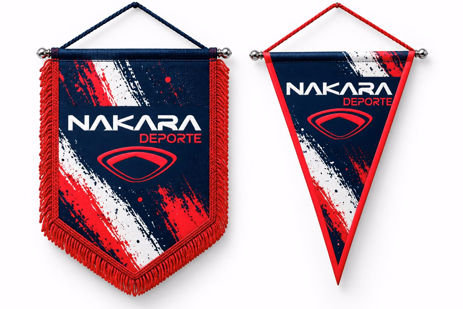 Banderín personalizado con el escudo del club